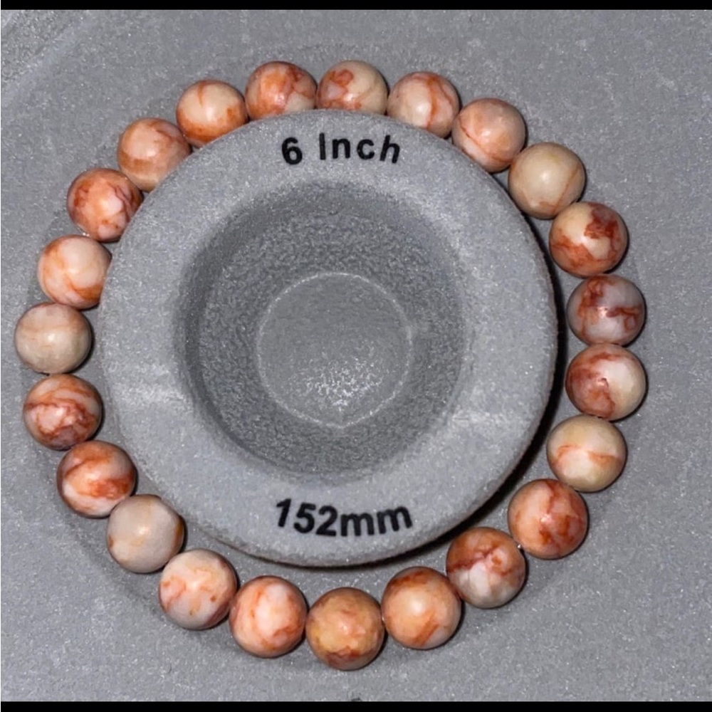 Natural Powder Dragon Pulse Jade Stone beads bracelet Handmade with clear style